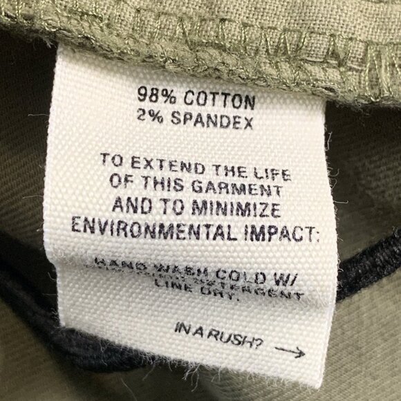 Alex Mill Pants Men's Size 30 Green Cargo Twill Army Military Surplus Trousers - Picture 8 of 10